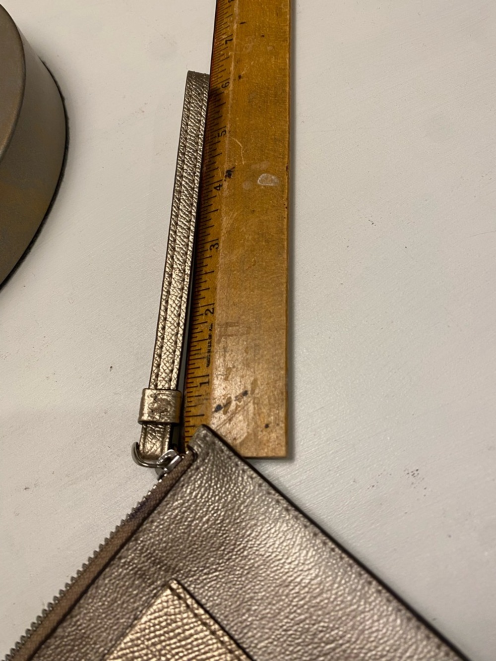 Coach Signature Zip Top Cardholder Wristlet Leather Wallet - Picture 11 of 13